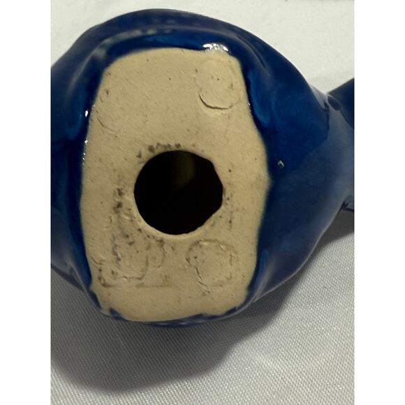 Ceramic Blue Bird Figuerine, Spring Desor, Shelf Sitter,  Farmhouse, Shabby Chic - Picture 8 of 9